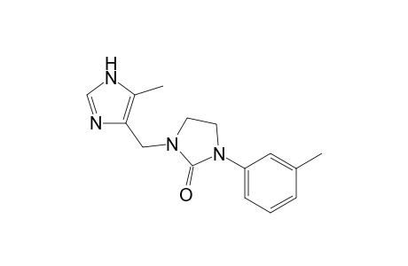 1-[(5-methyl-1H-imidazol-4-yl)methyl]-3-(3-methylphenyl)-2-imidazolidinone