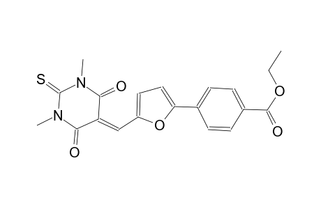 ethyl 4-{5-[(1,3-dimethyl-4,6-dioxo-2-thioxotetrahydro-5(2H)-pyrimidinylidene)methyl]-2-furyl}benzoate