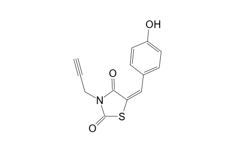 (5E)-5-(4-hydroxybenzylidene)-3-propargyl-thiazolidine-2,4-quinone