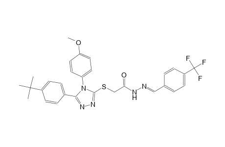 2-{[5-(4-tert-butylphenyl)-4-(4-methoxyphenyl)-4H-1,2,4-triazol-3-yl]sulfanyl}-N'-{(E)-[4-(trifluoromethyl)phenyl]methylidene}acetohydrazide