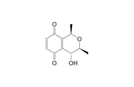 (1R,3S,4R)-1,3-dimethyl-4-oxidanyl-3,4-dihydro-1H-isochromene-5,8-dione