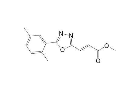 (E)-3-[5-(2,5-Dimethylphenyl)-1,3,4-oxadiazol-2-yl]propenoic acid methyl ester
