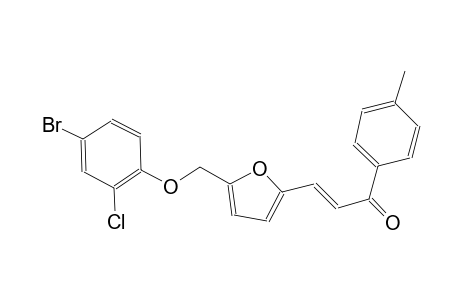 (2E)-3-{5-[(4-bromo-2-chlorophenoxy)methyl]-2-furyl}-1-(4-methylphenyl)-2-propen-1-one