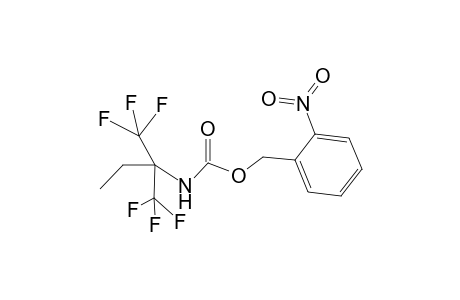 Carbaminic acid, N-(1,1-bistrifluoromethylpropyl)-, 2-nitrobenzyl ester
