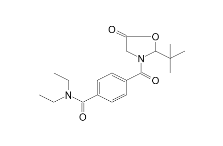 4-(2-t-Butyl-5-oxooxazolidine-3-carbonyl)-N,N-diethylbenzamide