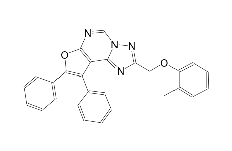 2-[(2-methylphenoxy)methyl]-8,9-diphenylfuro[3,2-e][1,2,4]triazolo[1,5-c]pyrimidine
