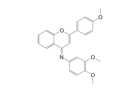N-(3,4-dimethoxyphenyl)-N-[(4E)-2-(4-methoxyphenyl)-4H-chromen-4-ylidene]amine
