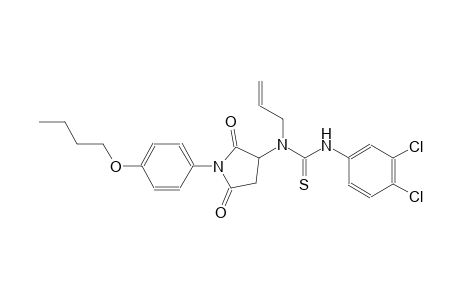 N-allyl-N-[1-(4-butoxyphenyl)-2,5-dioxo-3-pyrrolidinyl]-N'-(3,4-dichlorophenyl)thiourea