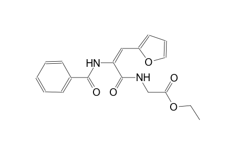 acetic acid, [[(2E)-2-(benzoylamino)-3-(2-furanyl)-1-oxo-2-propenyl]amino]-, ethyl ester