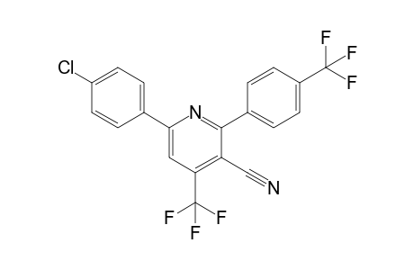 6-(4-chlorophenyl)-4-(trifluoromethyl)-2-[4-(trifluoromethyl)phenyl]-3-pyridinecarbonitrile