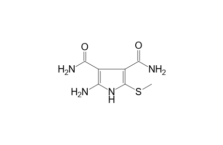 2-Amino-5-(methylsulfanyl)-1H-pyrrole-3,4-dicarboxamide