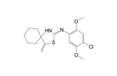 2-[(4-Chloro-2,5-dimethoxyphenyl)imino]-4-methylene-3-thia-1-azaspiro-[4.5]decane