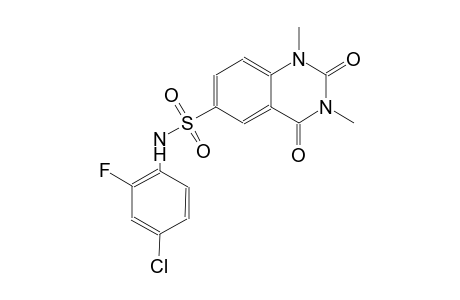 N-(4-chloro-2-fluorophenyl)-1,3-dimethyl-2,4-dioxo-1,2,3,4-tetrahydro-6-quinazolinesulfonamide