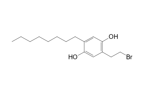 1,4-Benzenediol, 2-(2-bromoethyl)-5-octyl-