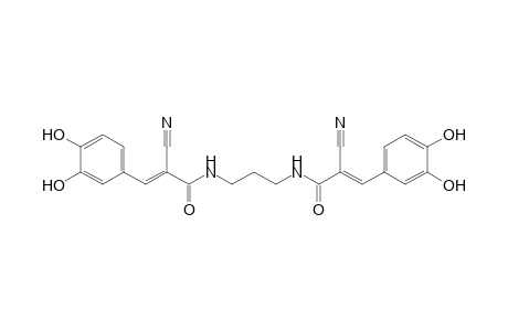 (E)-2-cyano-N-[3-[[(E)-2-cyano-3-(3,4-dihydroxyphenyl)-1-oxoprop-2-enyl]amino]propyl]-3-(3,4-dihydroxyphenyl)-2-propenamide