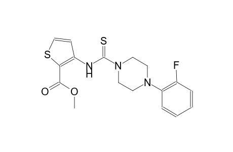 2-thiophenecarboxylic acid, 3-[[[4-(2-fluorophenyl)-1-piperazinyl]carbonothioyl]amino]-, methyl ester