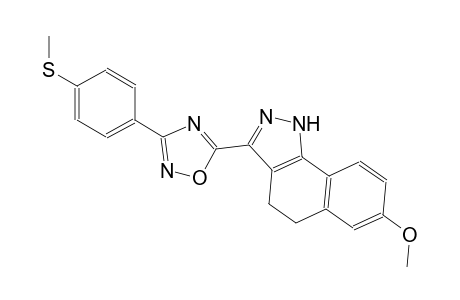 1H-benz[g]indazole, 4,5-dihydro-7-methoxy-3-[3-[4-(methylthio)phenyl]-1,2,4-oxadiazol-5-yl]-