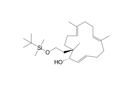 (1S,2E,6E,10E,14S)-14-[2-(tert-Butyldimethylsiloxy)ethyl]-6,10,14-trimethylcyclotetradeca-2,6,10-trienol