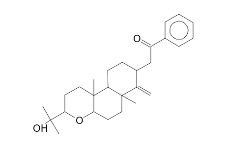 2-[3-(1-Hydroxy-1-methyl-ethyl)-6a,10b-dimethyl-7-methylene-dodecahydro-benzo[f]chromen-8-yl]-1-phenyl-ethanone