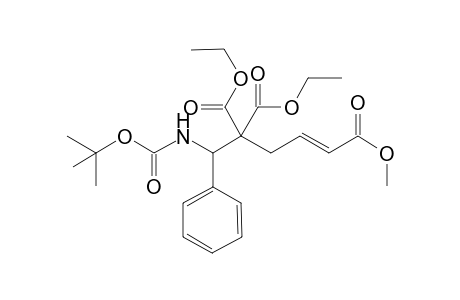 (E)-4,4-Diethyl-1-methyl-5-(tert-butoxycarbonylamino)-5-phenylpent-1-ene-1,4,4-tricarboxylate