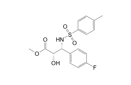 cis-Methyl 2-hydroxy-3-(p-fluoro)phenyl-3'-(N-tosylamino)propanoate