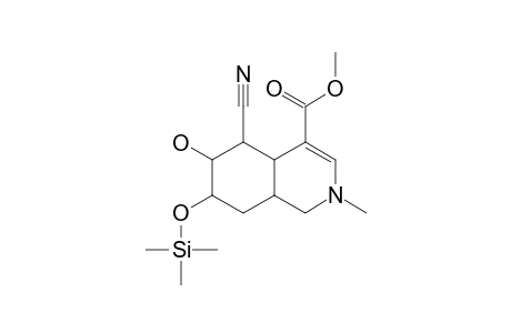 2-METHYL-4-CARBOMETHOXY-5-CYAN0-6-HYDROXY-7-[(TRIMETHYLSILYL)-OXY]-HYDROISOQUINOLINE