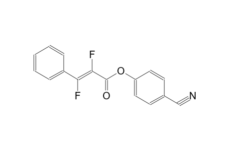 4-cyanophenyl (2E)-2,3-difluoro-3-phenyl-2-propenoate