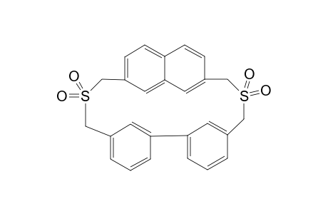 2,7-(Methanothiomethano[1,3]benzeno[1,3]benzenomethanothiomethano)naphthalene, 10,10,25,25-tetraoxide