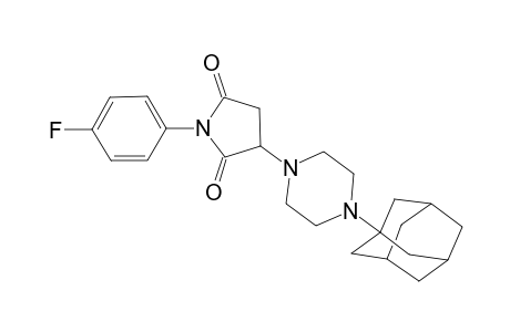 1H-Pyrrole-2,5-dione, 1-(4-fluorophenyl)dihydro-3-(4-tricyclo[3.3.1.1(3,7)]dec-1-yl-1-piperazinyl)-