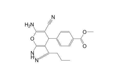 benzoic acid, 4-(6-amino-5-cyano-1,4-dihydro-3-propylpyrano[2,3-c]pyrazol-4-yl)-, methyl ester