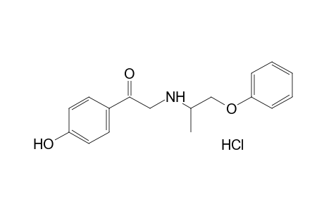 4'-hydroxy-2-[(1-methyl-2-phenoxyethyl)amino]acetophenone, hydrochloride