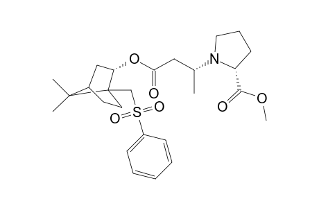 (1S)(+)-10-Phenylsulfonylisobornyl (R)-3-[(2R)-(2-methoxycarbonyl)pyrrolid-1-yl]butanoate