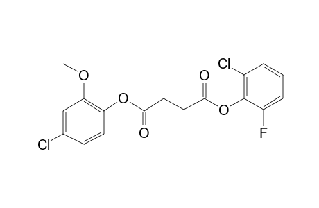 Succinic acid, 2-chloro-6-fluorophenyl 4-chloro-2-methoxyphenyl ester