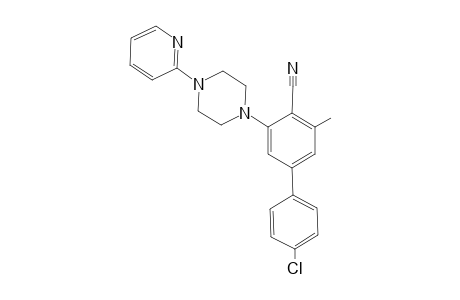4-(4-chlorophenyl)-2-methyl-6-(4-pyridin-2-ylpiperazin-1-yl)benzenecarbonitrile