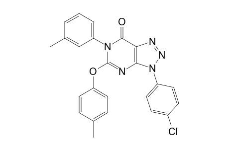 3-(4-Chlorophenyl)-5-(4-methylphenoxy)-6-(3-methylphenyl)-7-triazolo[4,5-d]pyrimidinone