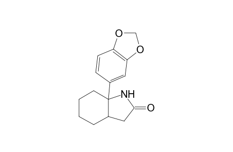 7a-(1',3'-Benzodioxol-5'-yl)-3,4,5,6,7,7a-hexahydro-2-indolinone