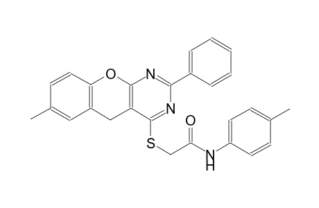 acetamide, N-(4-methylphenyl)-2-[(7-methyl-2-phenyl-5H-[1]benzopyrano[2,3-d]pyrimidin-4-yl)thio]-