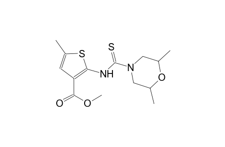 methyl 2-{[(2,6-dimethyl-4-morpholinyl)carbothioyl]amino}-5-methyl-3-thiophenecarboxylate