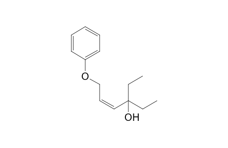 (Z)-4-Ethyl-1-phenoxy-2-hexen-4-ol