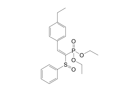 Diethyl (E)-2-(4-Ethylphenyl)-1-(phenylsulfinyl)ethenylphosphonate