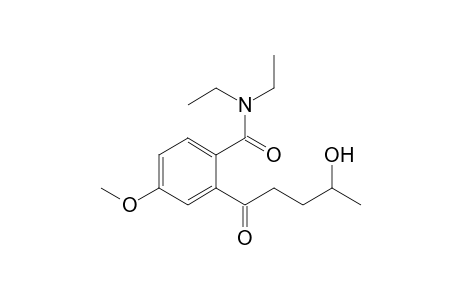 N,N-Diethyl-2-(4'-hydroxy-1'-oxopentyl)-4-methoxybenzamide