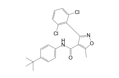 4'-tert-butyl-3-(2,6-chlorophenyl)-5-methyl-4-isoxazolecarboxanilide