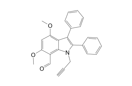 4,6-Dimethoxy-2,3-diphenyl-1-(prop-2'-ynyl)indole-7-carbaldehyde