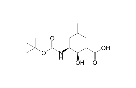 (3R,4S)-4-(tert-Butoxycarbonylamino)-3-hydroxy-6-methylheptanoic acid