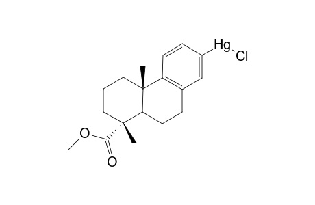 Methyl 13-(chloromercurio)podocarpa-8,11,13-trien-19-oate