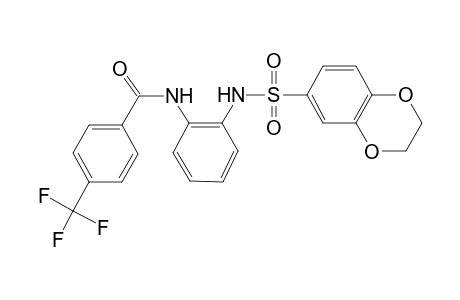 N-[2-(2,3-dihydro-1,4-benzodioxin-6-ylsulfonylamino)phenyl]-4-(trifluoromethyl)benzamide