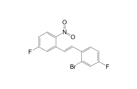 4-Fluoro-2-[2'-(2"-bromo-4"-fluorophenyl)vinyl]nitrobenzene