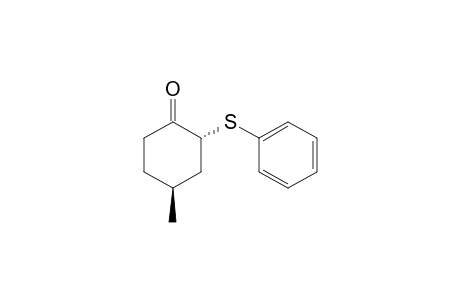 (trans)-4-Methyl-2-phenylsulfanyl-cyclohexanone