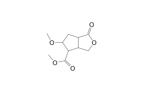 Methyl (3A.alpha.,4.beta.,5.beta.,6A.alpha.)-(+-)-hexahydro-5-methoxy-1-oxo(1H)cyclopenta[C]furan-4-carboxylate