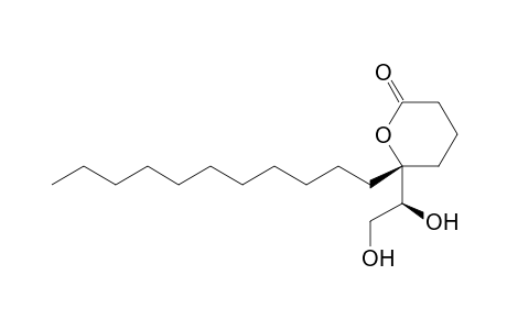 (6R,1'S)-6-(1,2-Dihydroxyethyl)-6-undecyltetrahydropyran-2-one